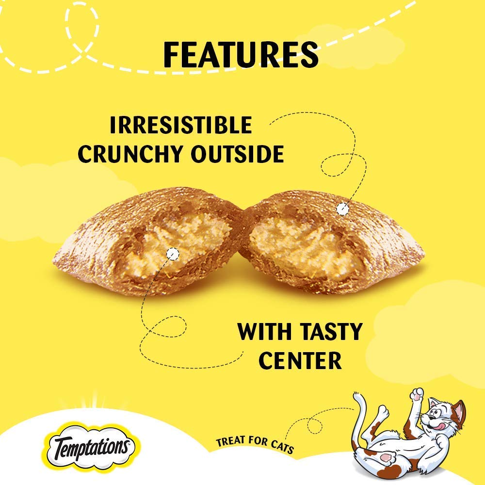 Temptations Cat Treat Tempting Tuna Flavour, 85G - All Life Stages, Dry