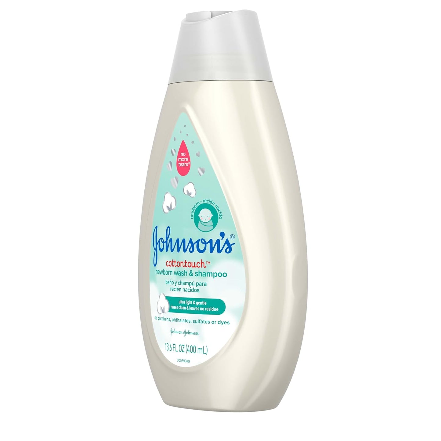 Johnson's Cotton Touch Newborn Baby Wash Shampoo13.5 fl. oz