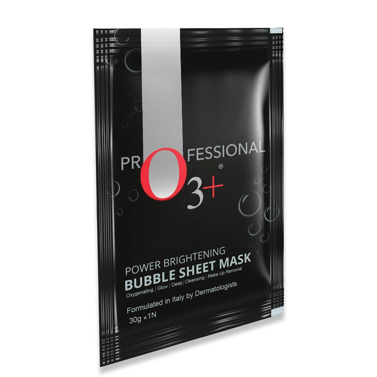 O3+ Power Brightening Bubble Sheet Mask for Deep cleansing and glowing skin (30gm,Pack of 1)