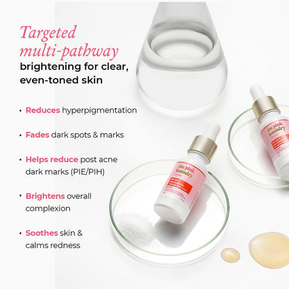 The Pink Foundry Dark Spot & Hyperpigmentation Serum with 3% Tranexamic Acid 2% Alpha Arbutin 3% Niacinamide | Fades Appearance of Acne Marks | All Skin Types | For Men & Women | Lightweight & Fast Absorbing | 15 ml