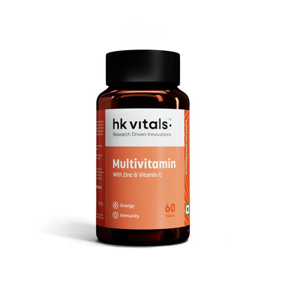 HealthKart hk vitals Multivitamin | For Men and Women | With Zinc, Vitamin C, Vitamin D3, Multiminerals & Ginseng Extract