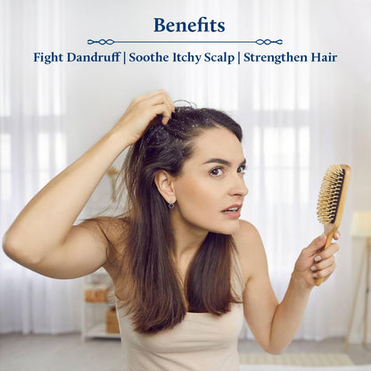 Blue Nectar Anti Dandruff and Healthy Scalp Hair Cleanser Shampoo with Bhringraj, Shikakai, Suitable for Colored Hair, Dry Frizzy Hair (200 ml)