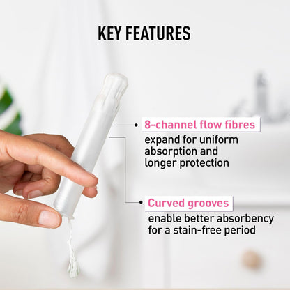 Product with key features highlighted on a white background