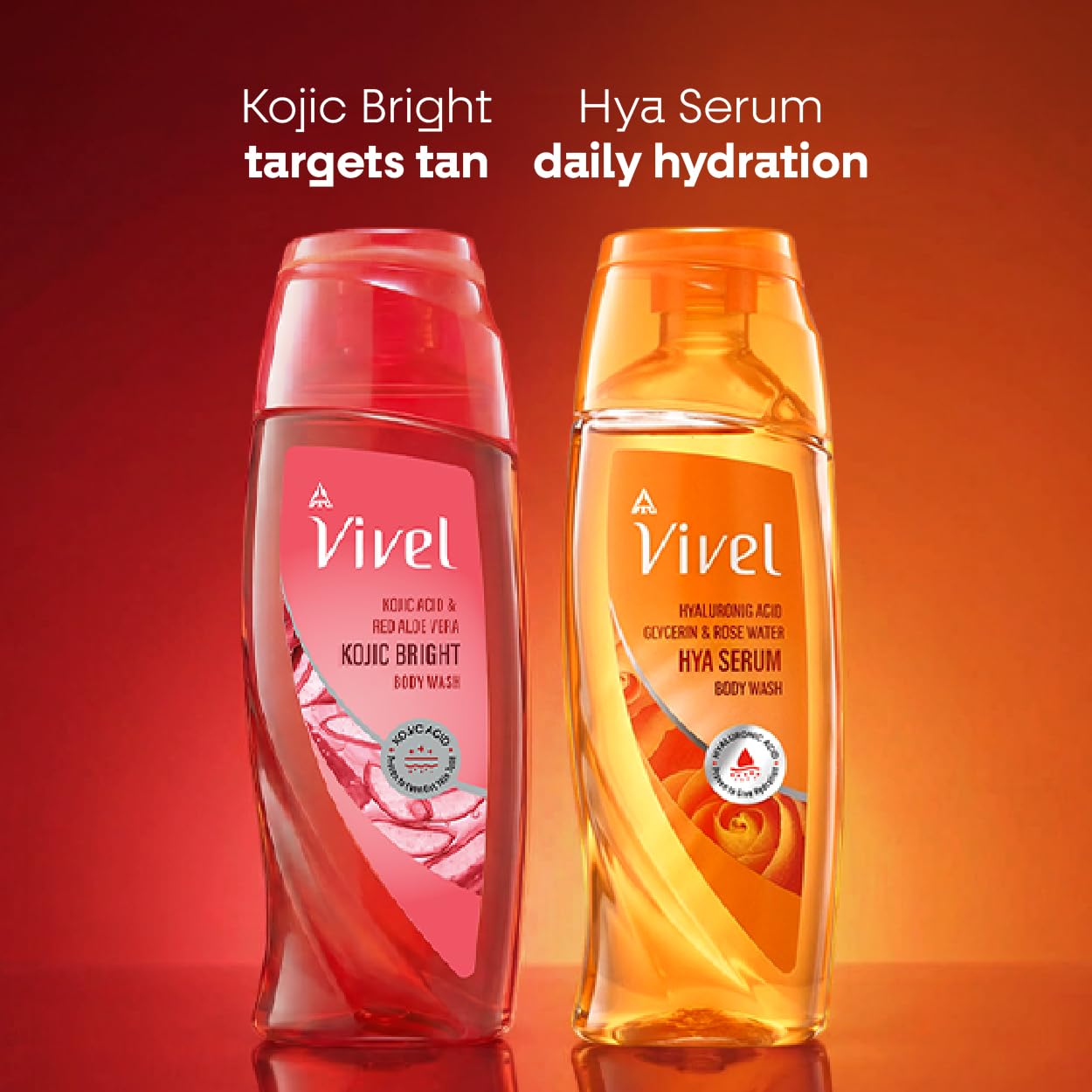 Vivel Hya Serum Body Wash 200ml|Hyaluronic Acid, Glycerin & Rose Water|Deep Intense Daily Hydration Shower Gel|Improve Dry Rough Skin Texture |Dermatologist Recommended |No Paraben|For Men & Women