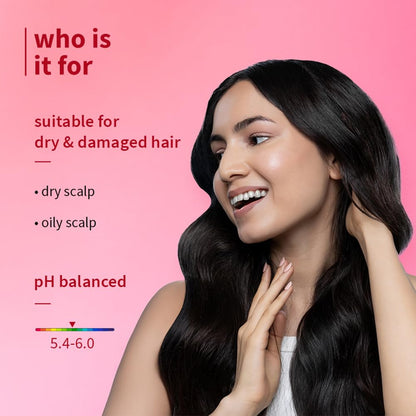 Plum Hibiscus & Ceramides Long & Healthy Shampoo | Hydrates Dry and Damaged Hair, Prevents Split Ends, Repairs Damage |Contains Hibiscus Extracts, Ceramides |100% Vegan | 250ml