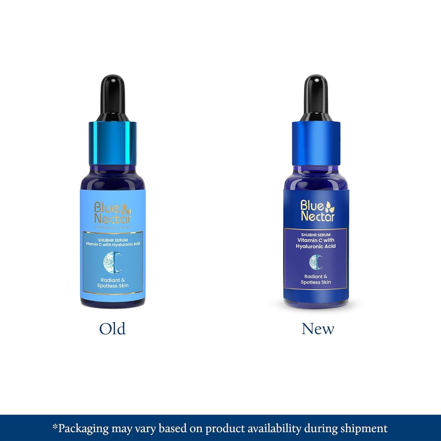 Blue Nectar Plant Based Vitamin C Face Serum for Glowing Skin 100 Natural Hyaluronic Acid Serum Ayurvedic Serum for Women Men 9 Herbs 30 ml