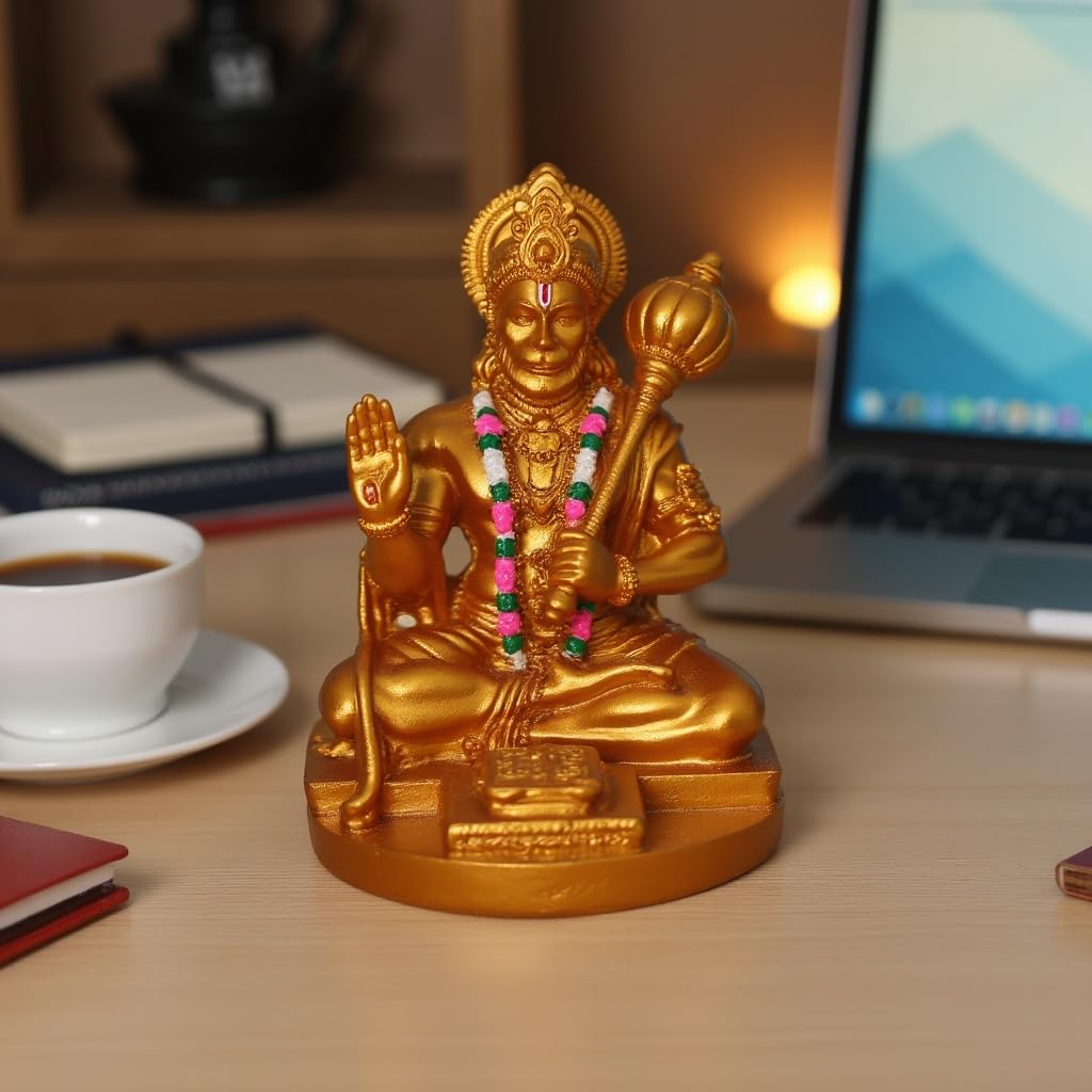 UNOVATE Hanuman Idol for Car Dashboard, Home, Office Desk | Hanuman Murti
