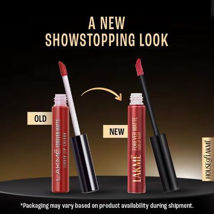 Lakme Forever Matte Liquid Lip Colour, Long-Lasting Liquid Lipstick, Lightweight & Transferproof, Smudgeproof - Nude Dream, 5.6ml