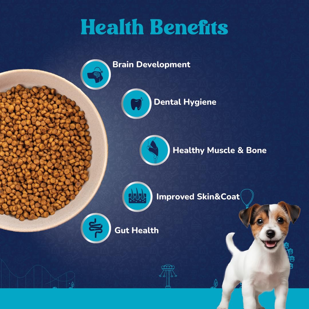 Carniwel Superfoods Puppy Dry Dog Food 1kg | 100% Vegetarian | Fresh & Natural Ingredients | Highly Palatable | GMO Free | Premium Nutrition for Small Dogs