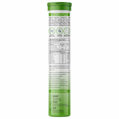 Green bottle with label on a white background