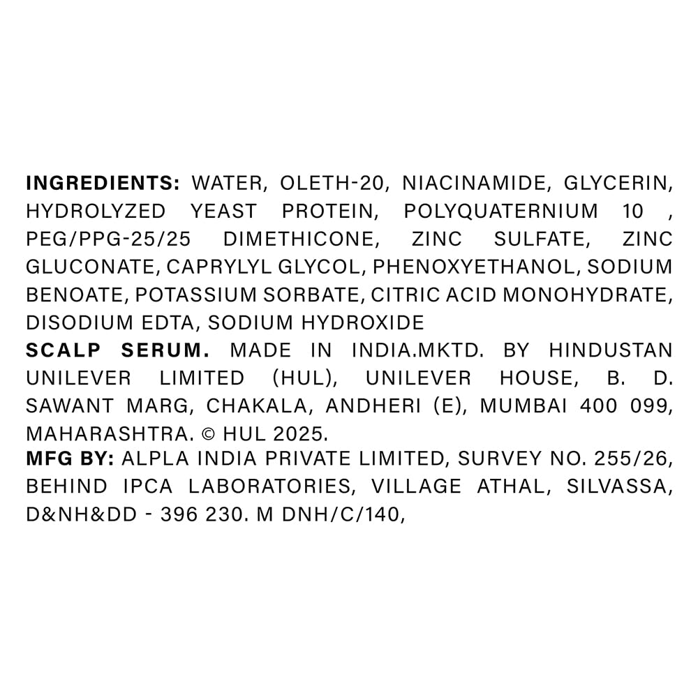 List of ingredients and product details on a white background