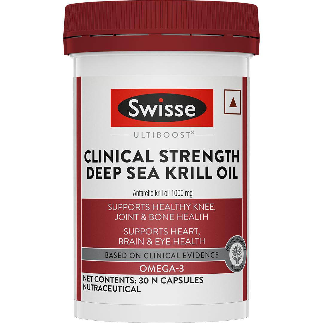 Zephivo Swisse Antarctic Krill Oil - 1000mg Krill Oil In Each Capsule, Manufactured In Australia - Supports Healthy Heart & Joint Health with Astaxanthin & Phospholipids (30 Capsule)