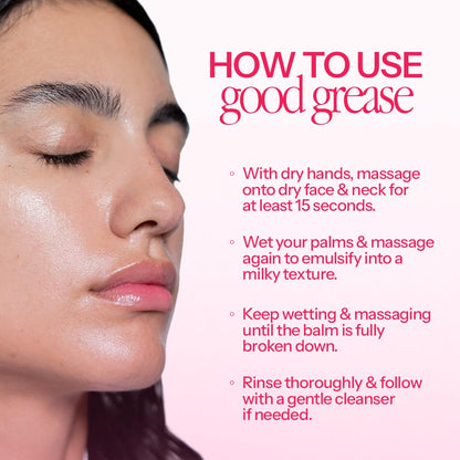 d’you Good Grease Cleansing Balm – Melt-Away Makeup & Sunscreen, Deep Pore Cleanser, 50 ml, Cruelty-Free, Refillable Packaging