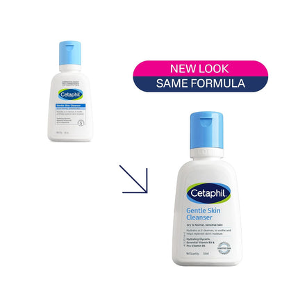 Cetaphil Gentle Skin Hydrating Face Wash 59ml, Paraben Free, Sulphate-Free Cleanser with Niacinamide, Vitamin B5 for Dry to Normal, Sensitive Skin