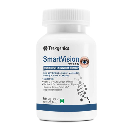 Trexgenics SmartVision supplement bottle on a white background
