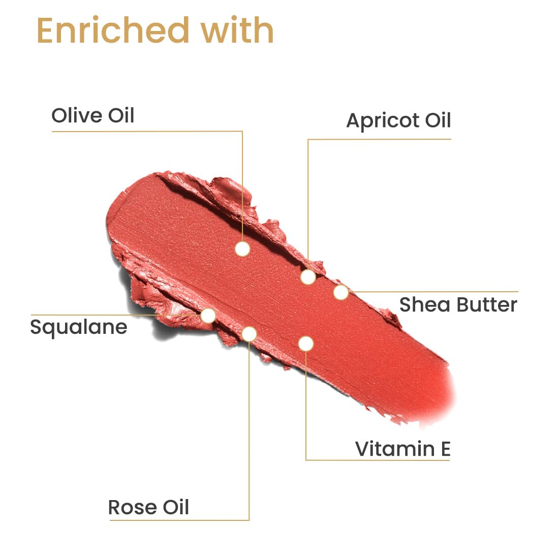 Earth Rhythm Serum Lipstick With Spf 15 - Chulbuli (02) | Dewy Finish, Chap Resistant, Nourishes Lips, Non Comedogenic | Infused With Apricot Oil, Rose Oil, Shea Butter, Cream - 3.8 Gm