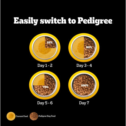 Pedigree PRO Adult Small Breed, 1.2 kg Dry Dog Food, Vet Trusted Brand, Expert Nutrition, Quality Protein, 33% More Nutrients (9 Months Onwards)