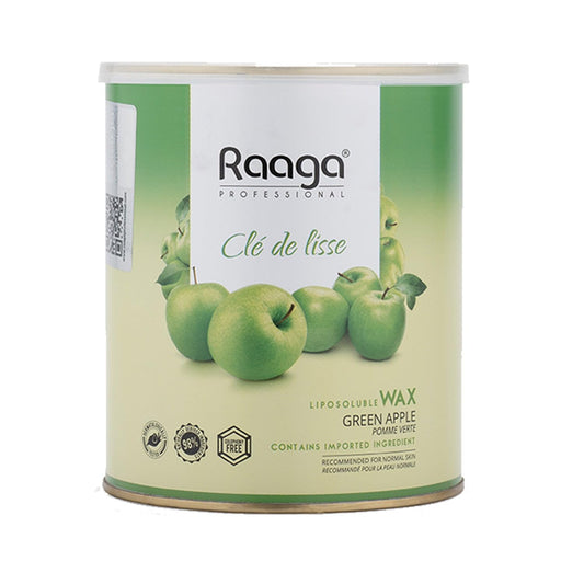 Raaga Professional Liposoluble Wax, Green Apple, 800 ml