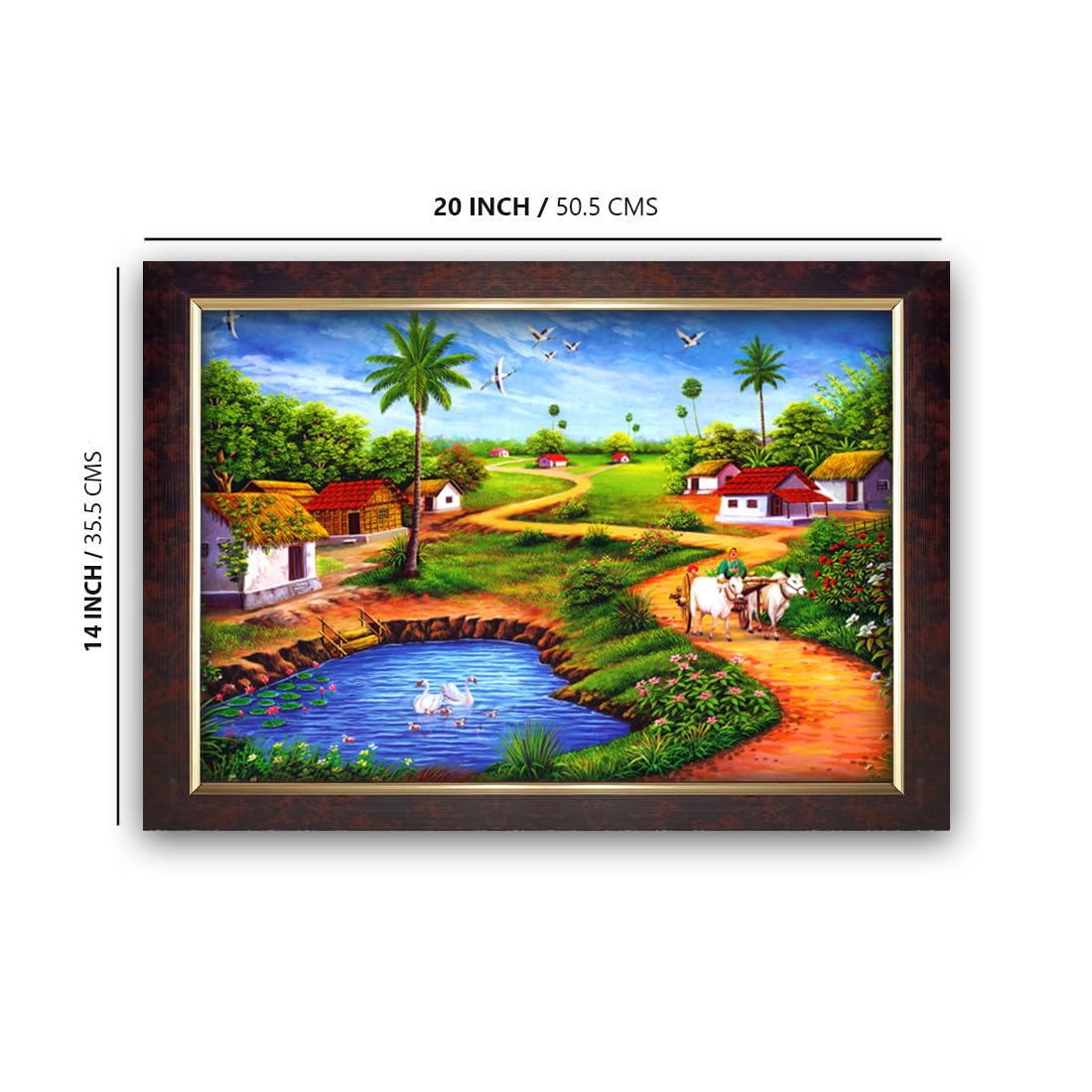 Premium Sparkle Lamination, Natural Scenery Photo Frame, Copper Gold, 14x20 Inch 3180