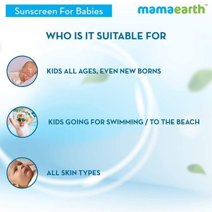 Mamaearth Mineral Based Sunscreen - 50 g | Infused With Calendula & Zinc Oxide | Protects Against Uv Rays With Spf 20, Deeply Nourishes & Soothes Skin, Sensitive