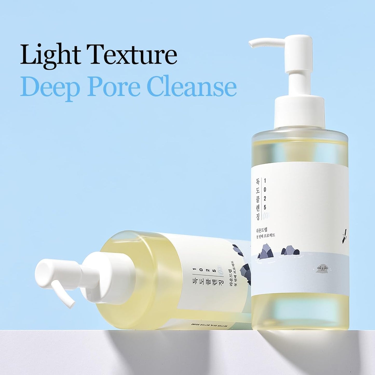 ROUND LAB 1025 Dokdo Cleansing Oil 200ml / Alcohol-Free, Blackhead Removal, Oil Cleansing