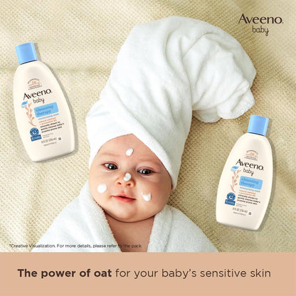 Aveeno Baby Cleansing Therapy Moisturising Wash for Sensitive Skin (236ml)