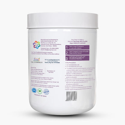 Pro360 Hepa Liver Care Protein Supplement – Complete Liver Supplements for Health| Formula Enriched with Silymarin, MCT & BCAA – Vanilla – 400g
