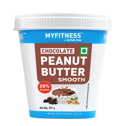 MYFITNESS Peanut Butter Chocolate Spread Smooth| 22g Protein & 6g Fiber | Healthier Nut Butter Spread for Breakfast, Snacks & Bread Treats | Cholesterol Free | Zero Trans Fat | Pure Roasted Nuts