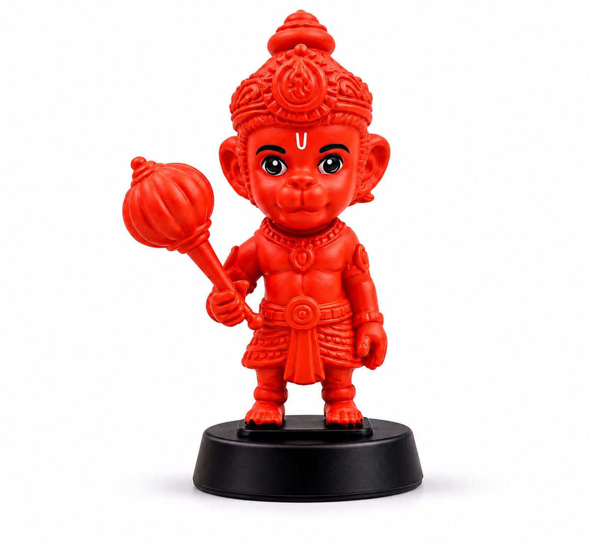 B.R STORE Kesri Hanuman Idol for Home Dcor & Pooja | Bajrangbali Murti with Orange Finish | Spiritual Statue for Temple, Office, Car Dashboard & Gift (kesri Hanuman)