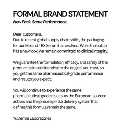 Yuderma Melarid Dark Spot Correcting Serum – TRX Serum pH 3.5 – For Melano Correction & Pigmentation – For Uneven Skin Tone, 40ml