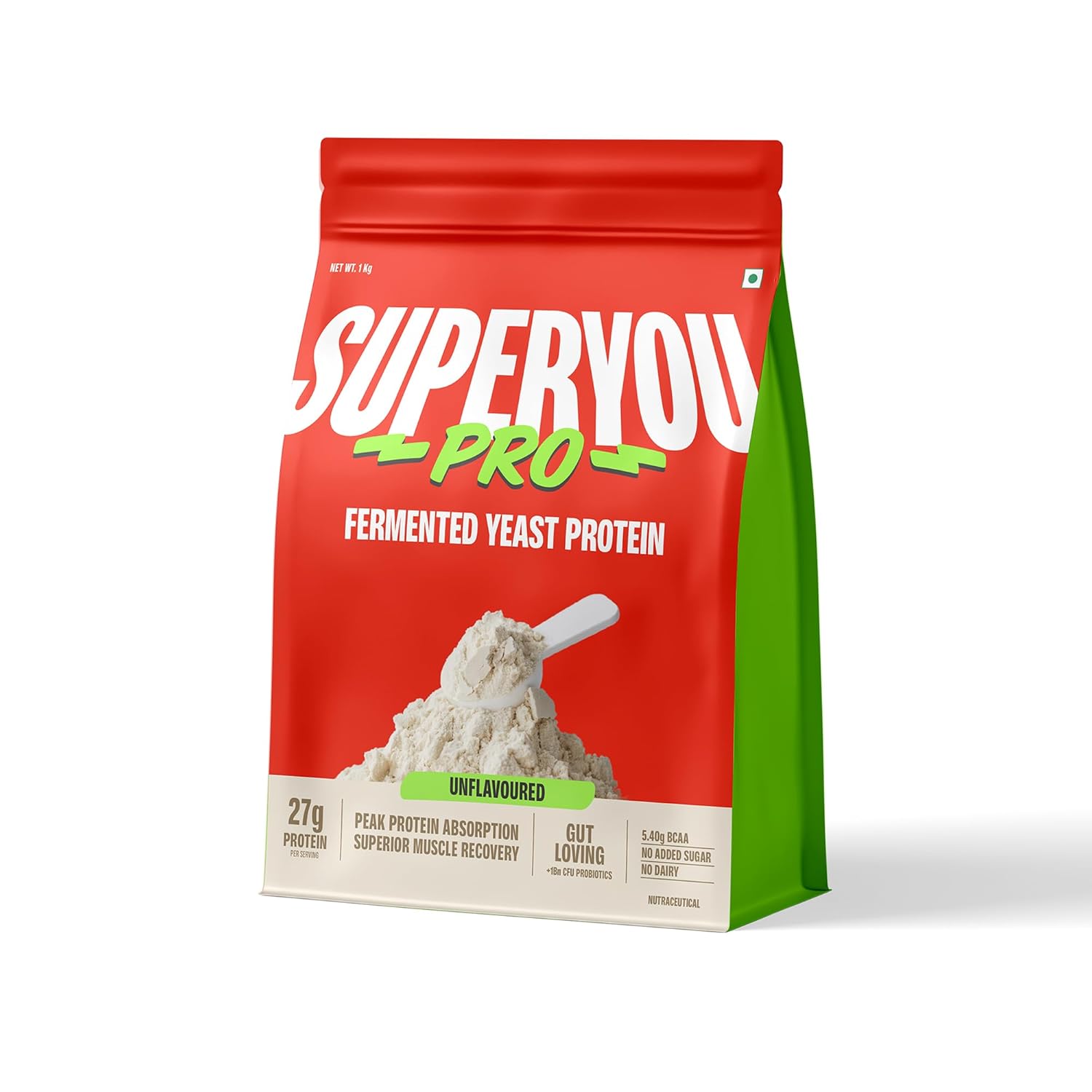 SuperYou Pro fermented yeast protein package on a white background