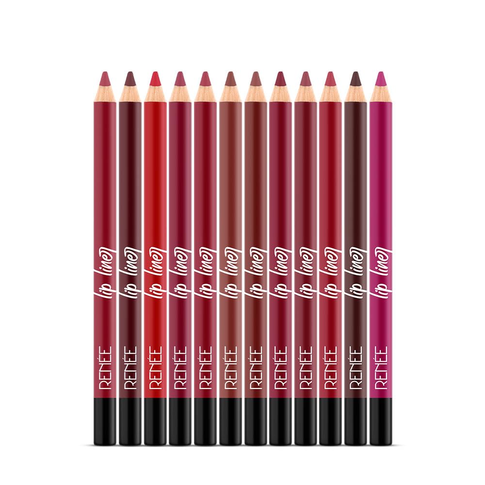 RENEE Define Pencil Lip Liner - Blush Pink, Long Lasting & Smudge Proof, Full Coverage, Intensely Pigmented, Easy Glide Formula, Vitamin E & Castor Oil Infused, 1.2Gm
