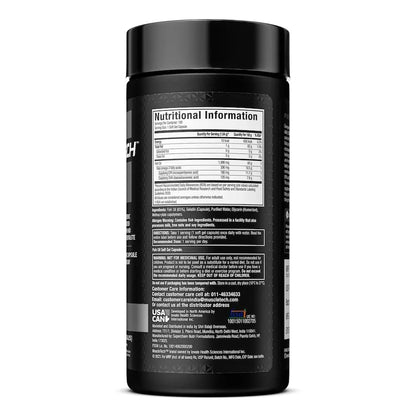 MuscleTech Platinum Fish Oil For Men And Women, 1000Mg Omega 3 With 180 Mg Epa & 120 Mg Dha For Heart, Joints & Brain Health, 100 Softgels, 1 count, 100 servings