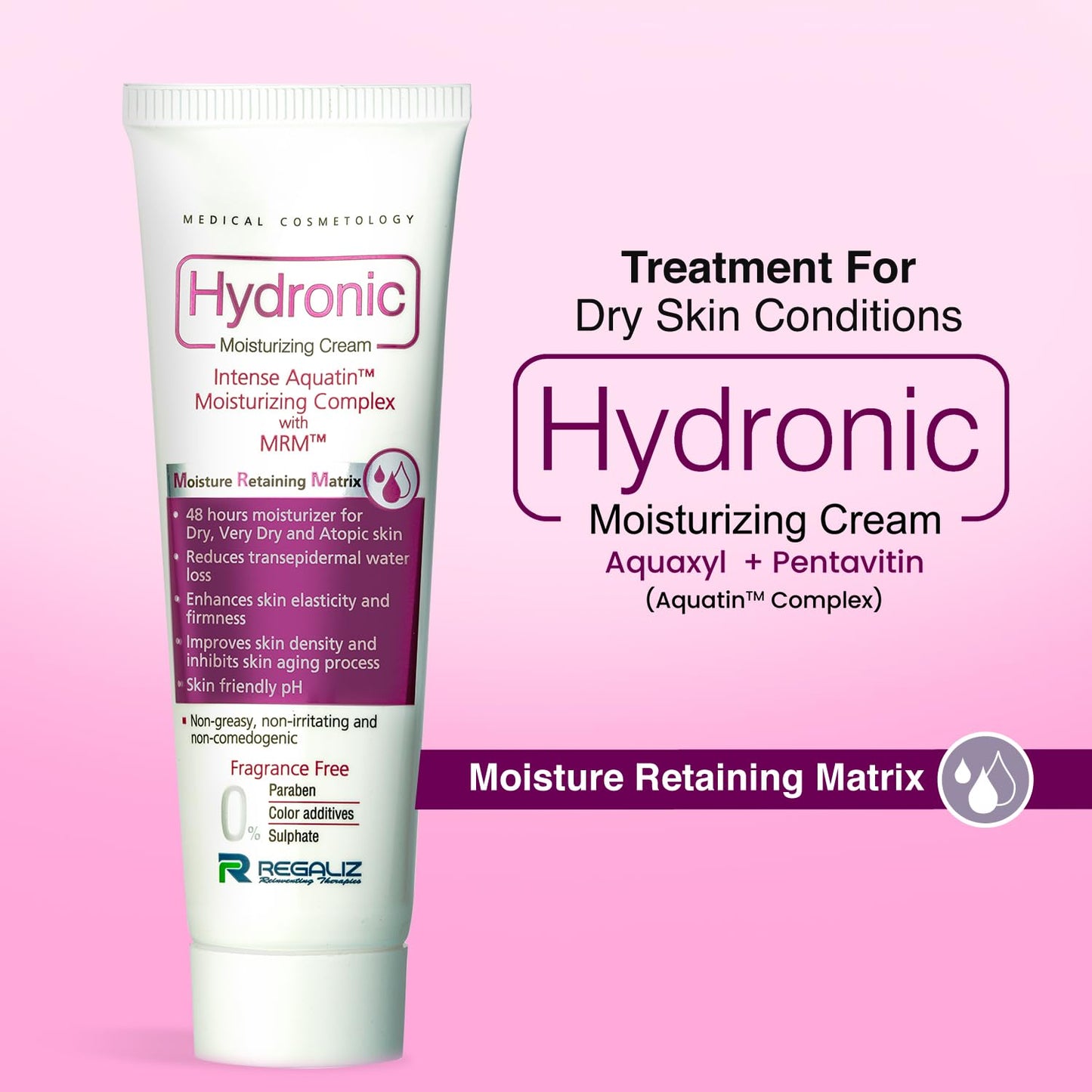 REGALIZ Hydronic Moisturizing Cream: Intense Hydration for Dry Skin