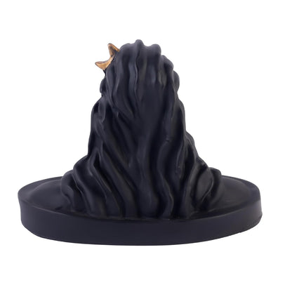 4.7 Inch Adiyogi Shiva Idol | Black Finish Mahadev Best Statue with Golden Accents for Home Temple, Mandir, Meditation Room, Office Desk & Car Dashboard | Yoga Décor & Gifting