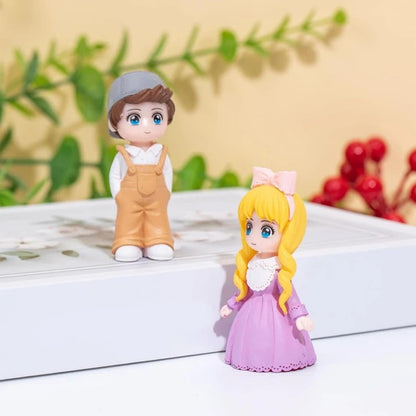 Romantic Lovely Couple Gift for Girlfriend Boyfriend Husband Wife Couple Miniatures Figurine for Valentines Day Gift for Your Love Valentines Gift Items Miniature Adventure Showpiece