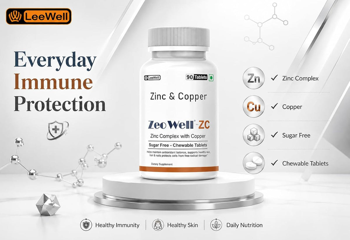 ZC (LeeWell) Zinc Copper Chewable Supplement, 90 Tablets