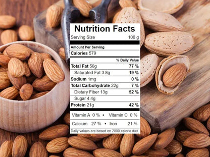 Nature Prime 100% Natural Premium California Almonds | Rich in Fiber and Protein| Value Pack Pouch