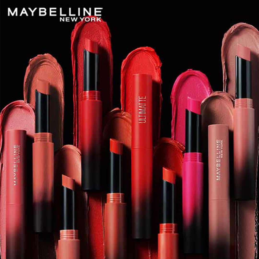 Maybelline New York Superstay Matte Ink Liquid Lipstick, Warrior | No budge bold color for 16H | Transferproof, Waterproof, Foodproof | Brown skin friendly