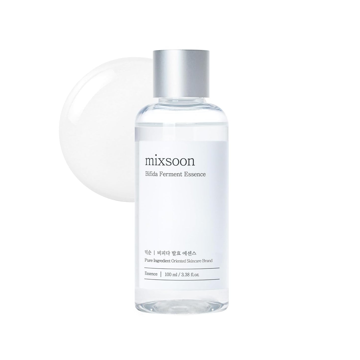mixsoon Bifida Ferment Essence (100ml) Korean Face Serum, Hydrating & Skin-Repair Essence with Bifida Ferment, Niacinamide, Deep Moisture, Barrier Strengthening, Helps Improves Texture, Radiance & Elasticity for All Skin Types