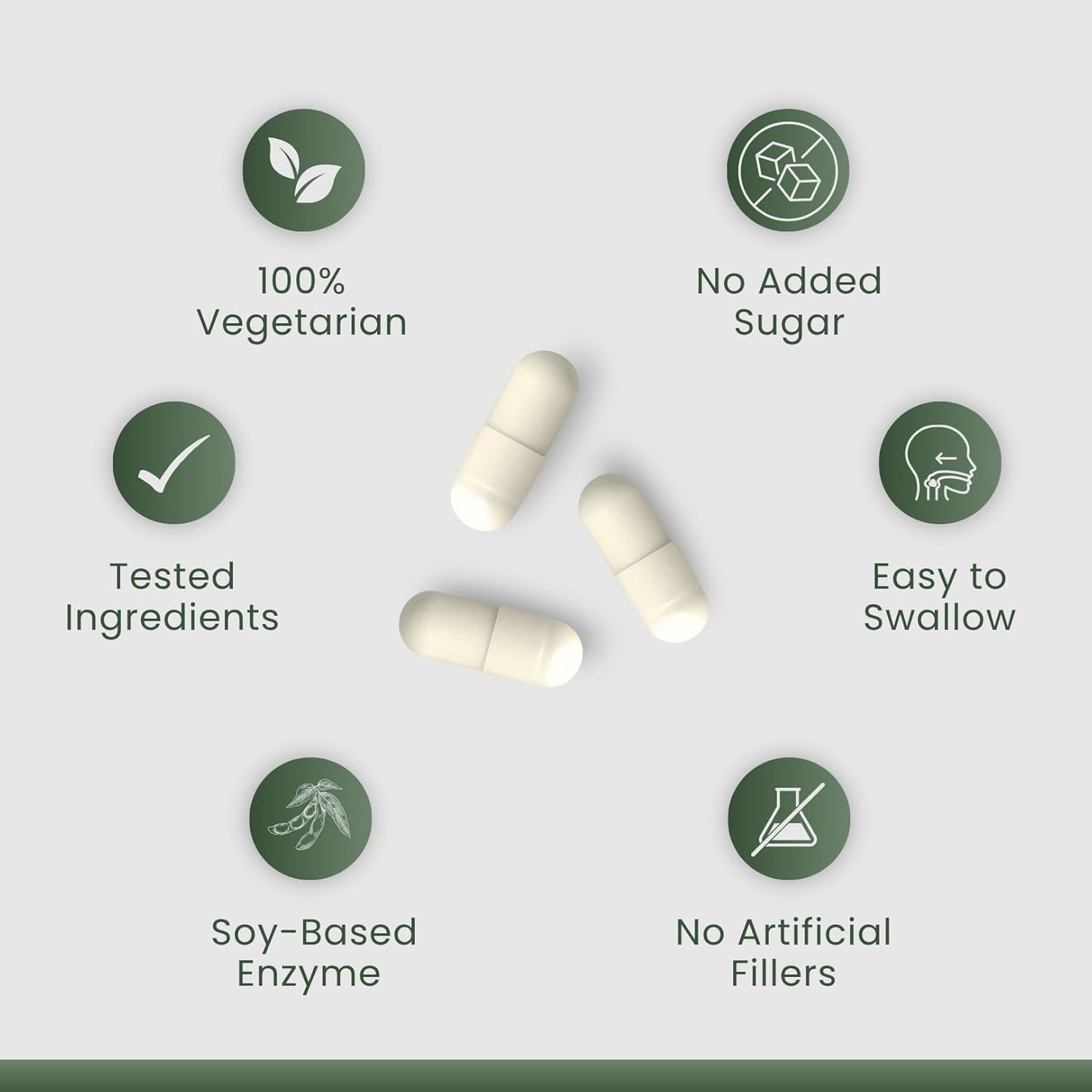 Nattokinase supplement by Nutramito, 200mg (4000 FU) per serving of 2 capsules, Natural Enzyme Supplement for Heart Health, Vitamin K–Free Formula, Supports Heart Health & Smooth Circulation