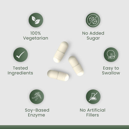 Nattokinase supplement by Nutramito, 200mg (4000 FU) per serving of 2 capsules, Natural Enzyme Supplement for Heart Health, Vitamin K–Free Formula, Supports Heart Health & Smooth Circulation