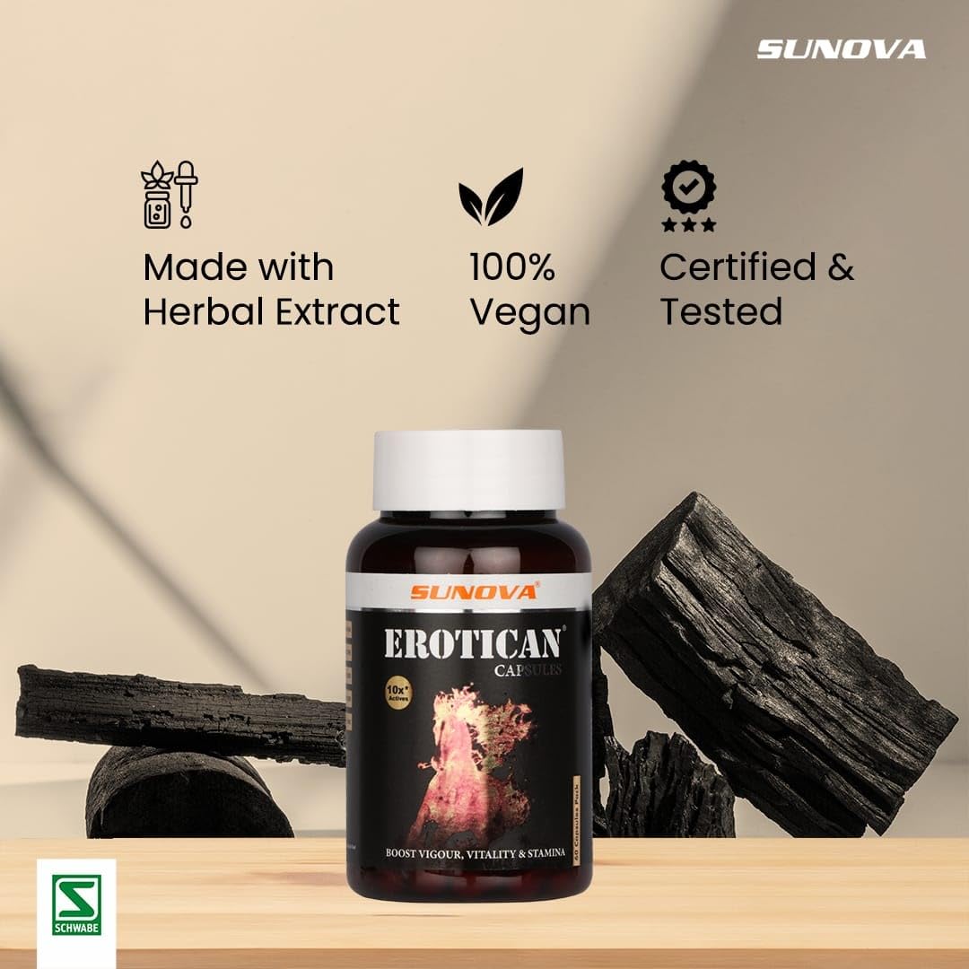 Erotican Capsules for MAN POWER - Pack of 1 (60 capsules)