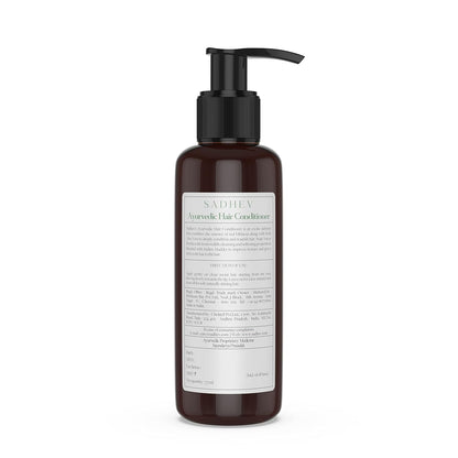 Sadhev Ayurvedic Hair Conditioner With Extracts Of Aloe, Hibiscus, Soap Nut And Indian Maddar For Deep Condition And Nourishment