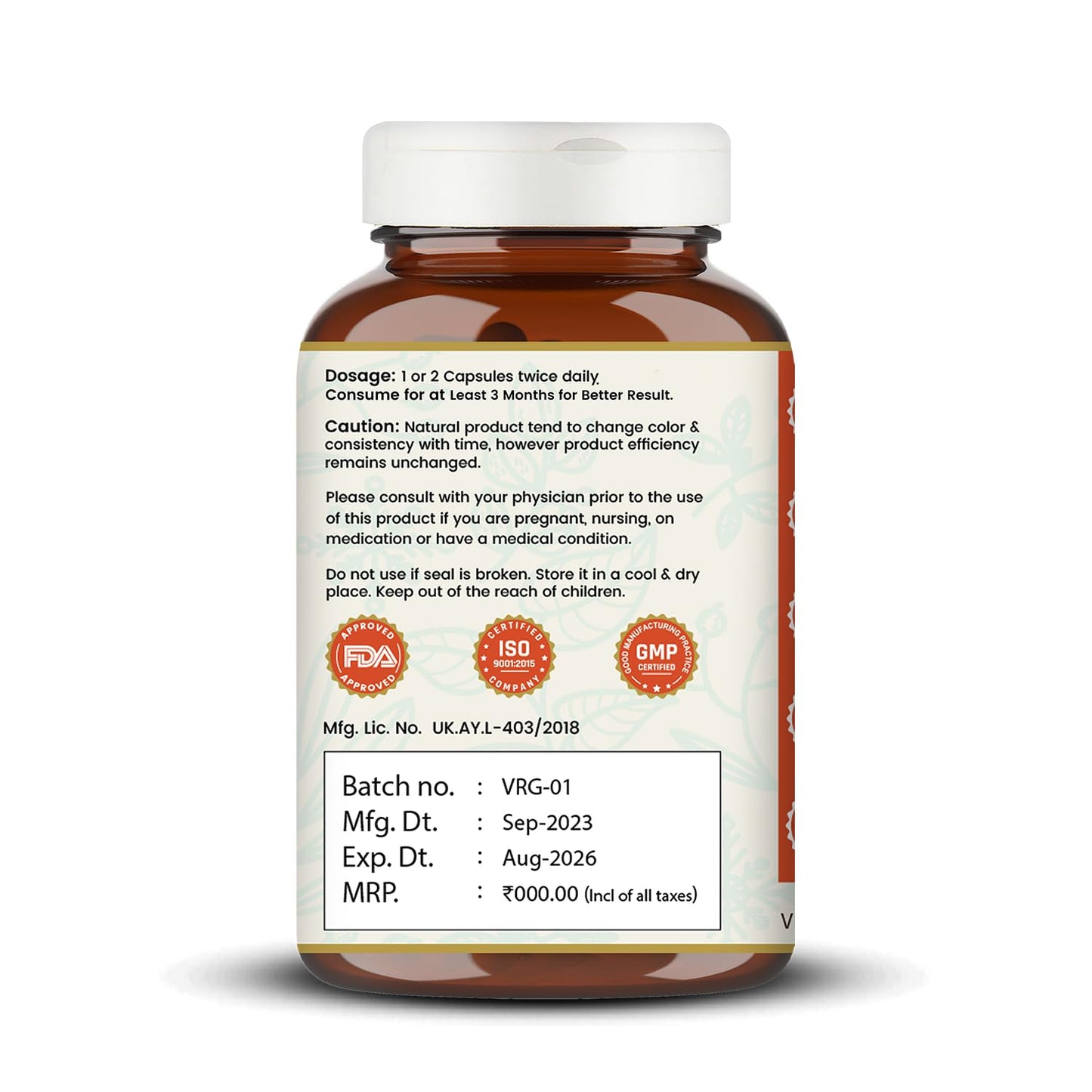 Salacia Oblonga Capsules – 60 Capsules | Supports Healthy Blood Pressure & Cholesterol Levels | 100% Natural Salacia Extracts | Plant-Based Ingredients