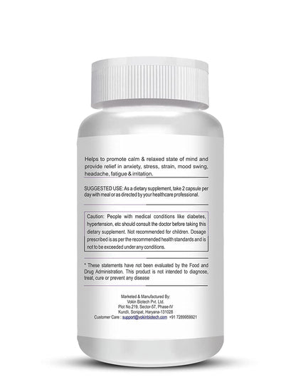 Supplement bottle with label on a white background