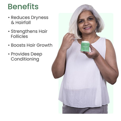 Earth Rhythm Hair Butter with Hibiscus, Shikkakai & Tamarind Extract |Strengthens Hair Follicles, Prevent Split Ends, Makes Hair Silky & Smooth - 100ml