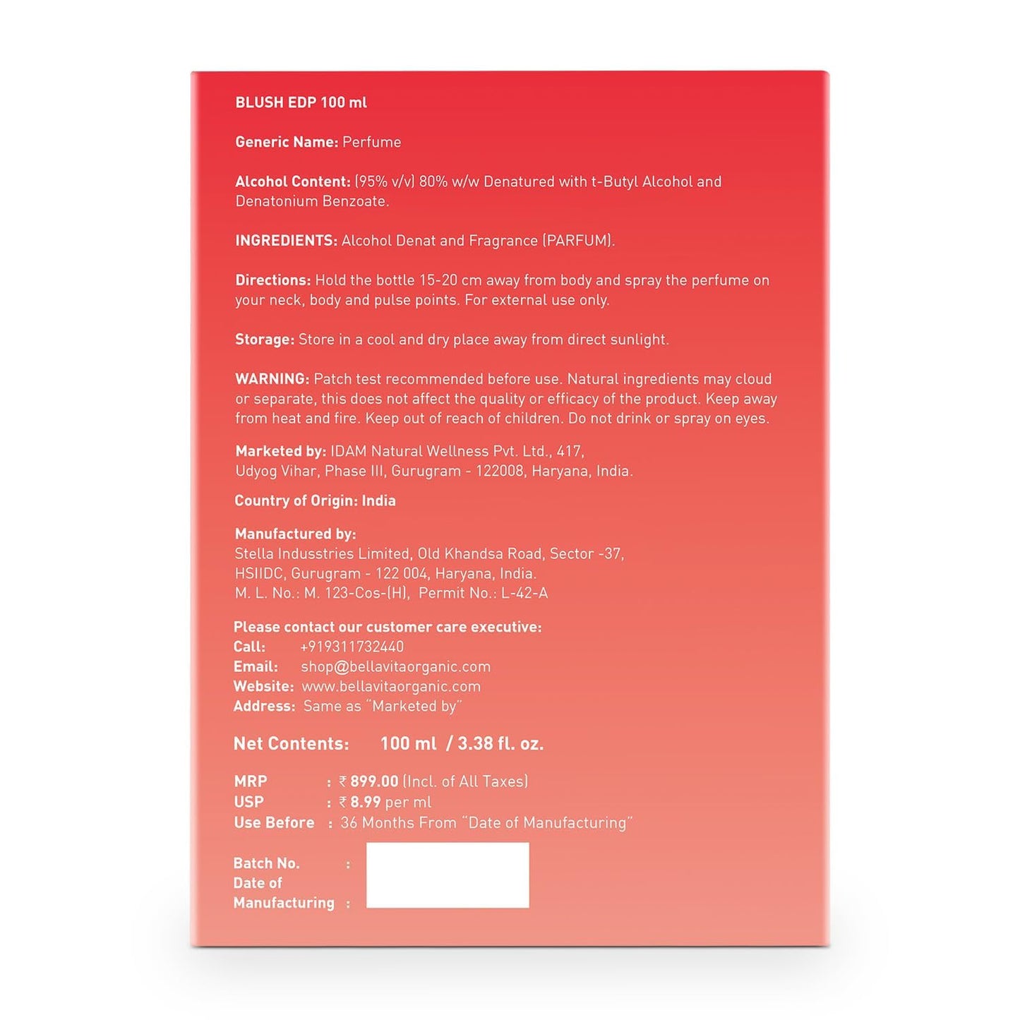 Product label with detailed information on a white background