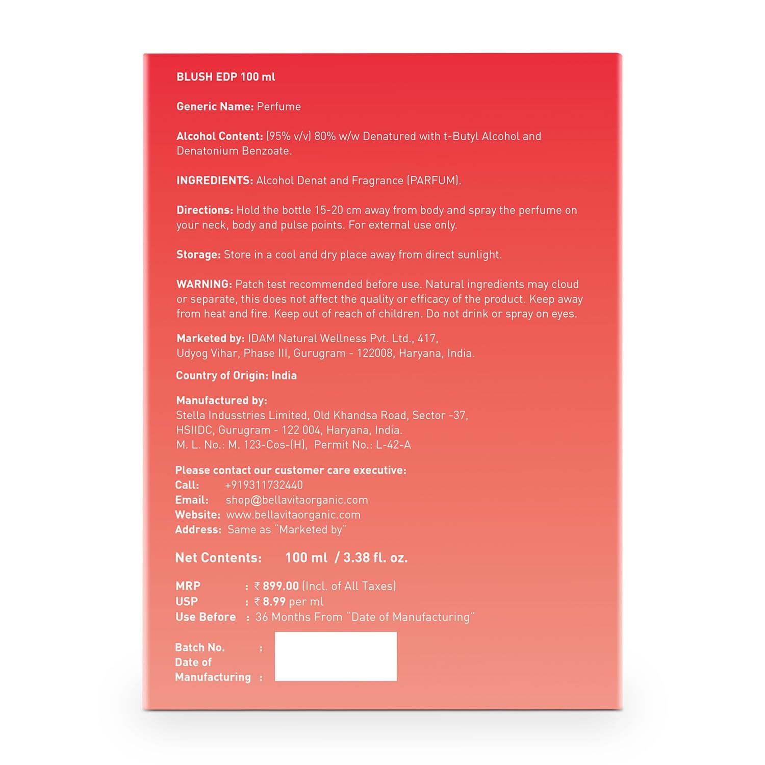 Product label with detailed information on a white background