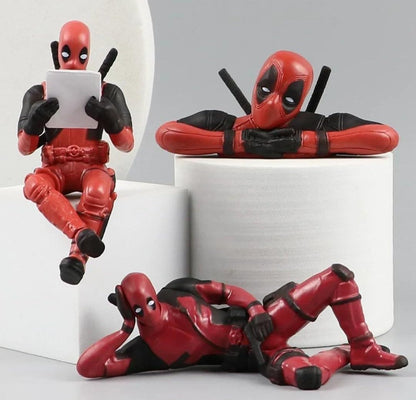 Redvant PVC Action Figure Set of 3 – Desk Display for Office & Car Dashboard Decoration – Red Suit Edition Premium Detailing | car Accessories 2026